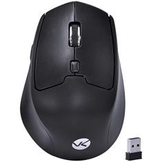 MOUSE SEM FIO WIRELESS 2.4 GHZ RECARREGÁVEL POWER UP 1600 DPI PRETO USB - PM200