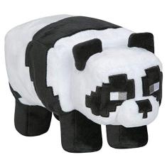 JINX Minecraft Adventure Panda Pelúcia Brinquedo de Pelúcia, Preto / Branco, 9.5 &quot;Long