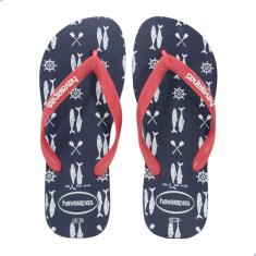Chinelo Havaianas  Masculino Top Nautical Azul marinho