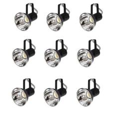 Kit 9 Spot Trilho Perfilado Eletro calha Par20 Bulbo OL5 - Hiperlight