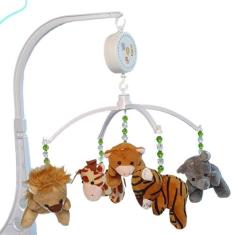 Mobile Para Berço De Bebe Musical Giratório Safari Verde - Erich Baby