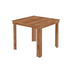 Mesa de Sala Jantar 1555 c/ Tampo Madeirado 90x90cm Freijo - Carraro