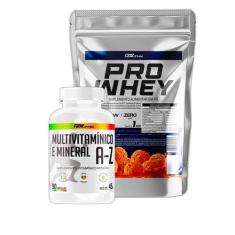 Whey Protein Refil 1Kg + Multivitamínico e Mineral A-Z 90 Cápsulas - P