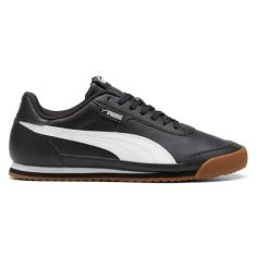 PUMA Tênis masculino Turino II com cadarço casual - preto, Preto, 41