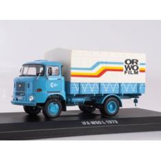 Miniatura caminhão alemão ixo ifa w50 1970 orwo film 1/43, Azul