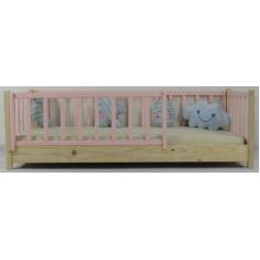 Cama Montessoriana Solteiro Base Colorida Madeira Maciça Pinus - Pipok