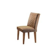 Conjunto Com 6 Cadeiras Para Sala de Jantar Milena Rufato, Imbuia/Anim