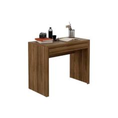 Mesa de Computador ME4107 c/ 1 Gaveta Nogal - Tecno Mobili