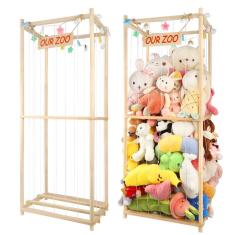 Organizador de armazenamento de animais de pelúcia TGS Extra Large Wood 160 cm