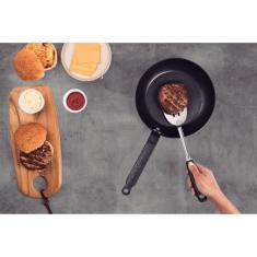 Espátula Tramontina Utilitá Em Aço Inox Com Cabo De Polipropileno Pret