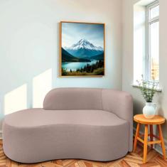 Divã Recamier Orgânico Tokyo 180cm Lado Esquerdo Linho - Amarena Móvei