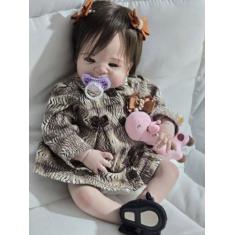Bebê Reborn Barata 100 Silicone pode Dar Banho Igualzinha a foto - Kel