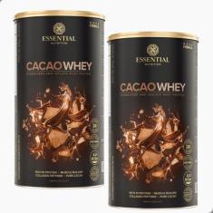 Kit 2 Whey Protein Cacao 900g Essential Nutrition