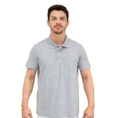 Camisa Masculina Polo sem Bolso - DEMORGAN, Mescla, P