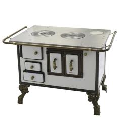 Fogão a Lenha Barroco Venâncio sem Tampa 03 Branco 3bdbr