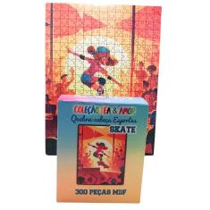 Quebra-cabeça Para Meninas Skatistas Divertido Mdf 300 Peças