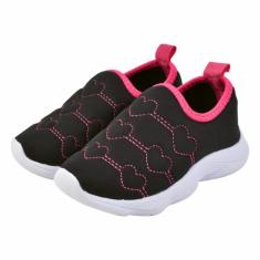 Tênis Infantil Menina Escolar Calce Fácil Sola Macia Confortável - Bel