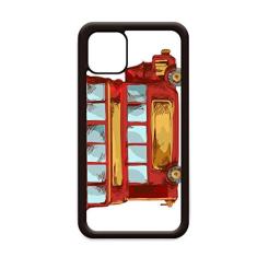 Capa de desenho animado Doubledecker Grã-Bretanha para iPhone 12 Pro Max para Apple Mini Mobile Case Shell