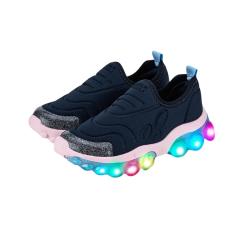 Tênis Infantil Menino Bibi Luz Roller Naval Sugar 25 Ao 32 Antiderrapante
