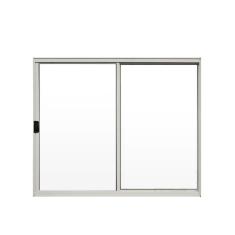 Janela de Alumínio de Correr 100x120cm 2 Folhas Hale Esquadrias Branco