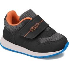 Tenis Klin Walk Baby 453 Menino - Grafite-Masculino