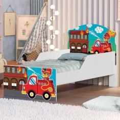 Cama Infantil Resgate Bombeiro Com Colchão