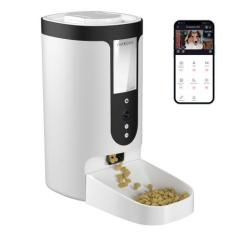 Comedouro Cachorro Gato Inteligente Pet Alimentador Robotizado 4L APP 