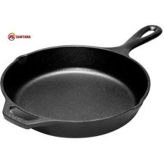 Frigideira de Ferro Fundido Lider com cabo de ferro, assadeira de ferr