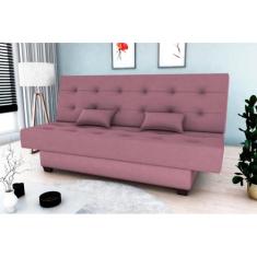 Sofá Cama Laila Veludo Rose E431 - Matrix - LM DECOR