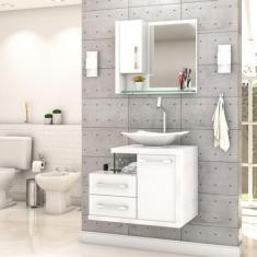 Gabinete para Banheiro C/cuba L38 e Espelheira Legno 650 - Compace, Br