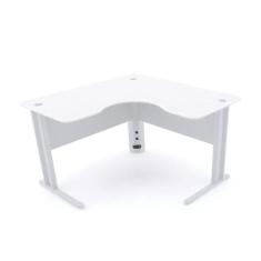 Mesa em l p/ escritório 150x150 pandin maxxi - branco