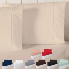 Jogo De Lençol Cama Padrão 200 Fios Com Fronhas Ponto Palito - Enxovai