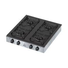 Fogão à Gás Clarice Junior 4B Mesa Preto  Manual-Inox 
