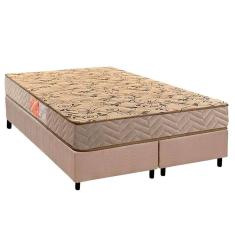 Conjunto Box Queen Colchão Espuma Paropas D33 Pasquale Wave Clean + Base Crc Suede Clean (158x198)