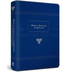 Bíblia Judaica Completa  Letra Normal  Capa Luxo Azul