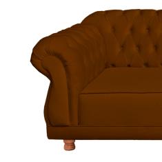 Sofá Chesterfield Elisabeth 1,80 - Suede TerraCota / sala de estar, recepção, barbearia