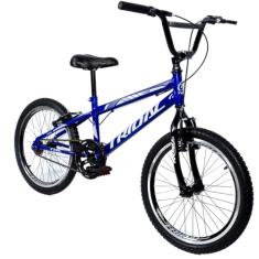 Bicicleta Infantil Aro 20 Bmx Cross Tridal Bike Freios V-Brake (Azul)