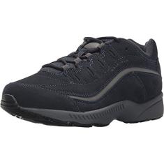 Easy Spirit Tênis de caminhada feminino de camurça Romy, Camurça azul-marinho, 6.5 X-Wide