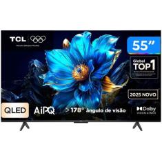 Smart TV 55" TCL 4K UHD QLED 55P7K Google TV AiPQ Google Assistente 3 
