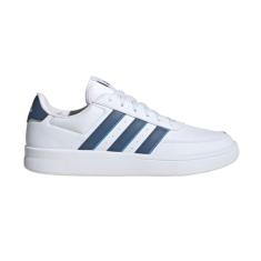 adidas Tênis masculino Breaknet 2.0 com cadarço casual - branco, Branco, 41