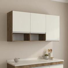 Armário Aéreo para Cozinha 3 Portas 2 Nichos Athena - IRM