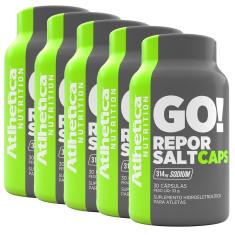 Kit 5 Repor Salt Caps Endurance Series - 30 Cápsulas - Atlhetica Nutrition