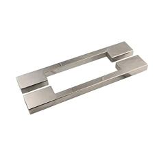 Puxador para Porta Duplo 80cm 2 Peças Big Thin Geris Inox Escovado