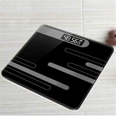 balança de peso anti-derrapante de corpo de chão de banheiro profissional balança de banheiro de peso digital com display retroiluminado, pesando 400 libras, medição precisa durável