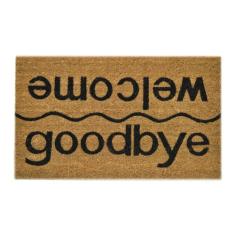 Capacho traseiro de vinil Imports Decor para coro, bem-vindo - Adeus, 45,7 cm x 76,2 cm