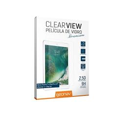 Película de vidro premium iPad Pro 9.7, transparente, proteção de superfície oleofóbica e hidrofóbica, alta transparência, resistente a riscos e pequenas quedas, GLI97T, Geonav