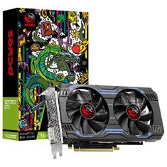PLACA DE VIDEO NVIDIA GEFORCE GTX 1660 SUPER GDDR6 6GB 192BITS DUAL-FAN GRAFFITI SERIES - PA1660S6GR6DF – PCYES, Cor: Preto