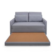 Sofá Cama Herval Versátil - Casal 1,46M Linho Cinza