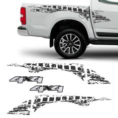 Kit Faixa Lateral Grafite S10 2013/2019 + Adesivo 4x4 - SPORTINOX