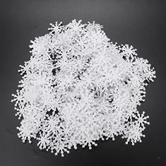 500 pçs/set ornamento de flocos de neve de natal, lantejoulas de floco de neve para decorações de festa de natal (500 pieces/pack large snowflakes)